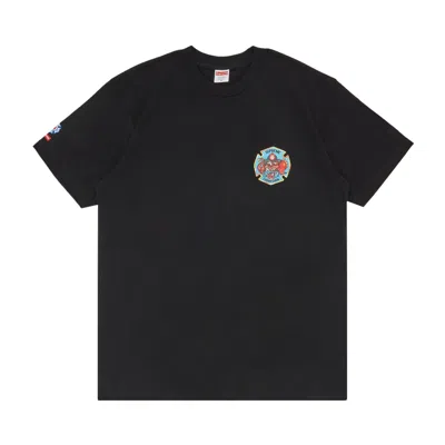 SUPREME SUPREME FDNY ENGINE 9 TEE 'BLACK'