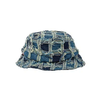 SUPREME SUPREME FRAYED PATCHWORK DENIM CRUSHER 'WASHED BLUE'