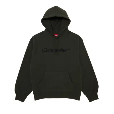 SUPREME SUPREME FUTURA HOODED SWEATSHIRT 'DARK OLIVE'
