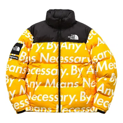 SUPREME Supreme FW15 X The North Face By Any Means Nuptse Jacket 'Yellow'