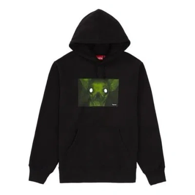 SUPREME Supreme FW18 Chris Cunningham Chihuahua Hooded Sweatshirt Black
