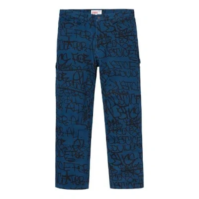 SUPREME Supreme FW18 COMME des GARCONS Shirt Canvas Painter Pant Navy