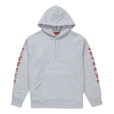 SUPREME Supreme FW18 Gradient Sleeve Hooded Sweatshirt Ash 'Grey'