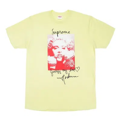 SUPREME Supreme FW18 Madonna Terra Cotta T-Shirt 'Yellow'