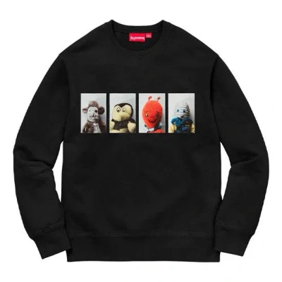 SUPREME Supreme FW18 Mike Kelley AhhYouth! Crewneck Sweatshirt Black