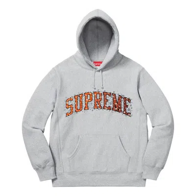 SUPREME Supreme FW18 Water Arc Hooded Sweatshirt Heather 'Grey'