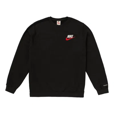 SUPREME Supreme FW18 x Nike Crewneck Black Crossover Round Neck Pullover Unisex