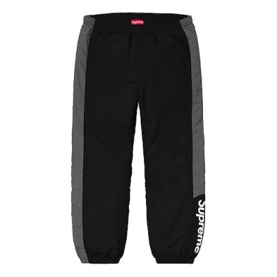 SUPREME Supreme FW19 Side Logo Track Pant logo Casual Pants Unisex Black