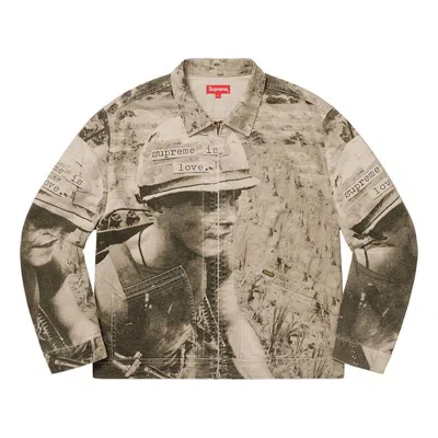 SUPREME Supreme FW19 Week 1 Supreme Is Love Denim Work Jacket