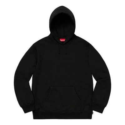 SUPREME Supreme FW19 Week 12 Rhinestone Script Hooded Sweatshirt Black