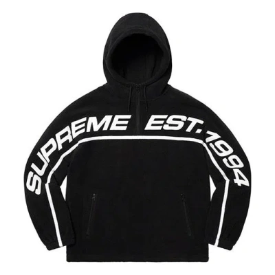 SUPREME Supreme FW19 Week 15 Polartec Half Zip Hooded Sweatshirt