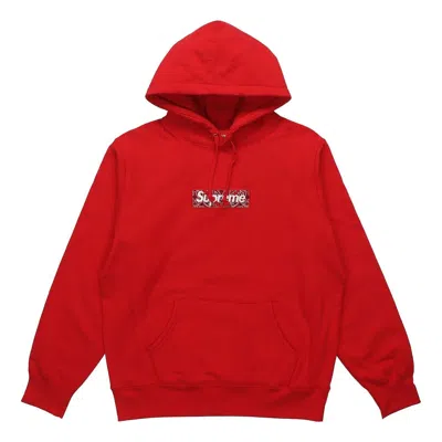SUPREME Supreme FW19 Week 16 Bandana Box Logo Hooded Sweatshirt 'Red'