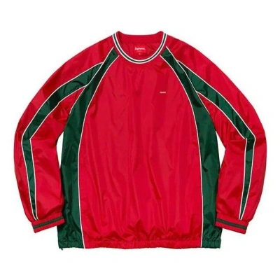 SUPREME Supreme FW19 Week 16 Piping Warm Up Pullover Sweater 'Red'