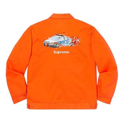 SUPREME Supreme FW19 Week 2 Cop Car Embroidered Work Jacket