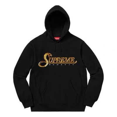 SUPREME Supreme FW19 Week 8 Sequin Viper Hooded Sweatshirt