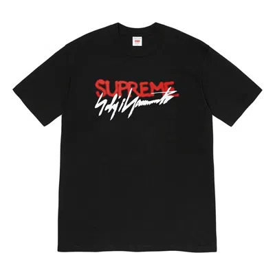 SUPREME Supreme FW20 Week 4 x Yohji Yamamoto Logo Tee 'Black White'