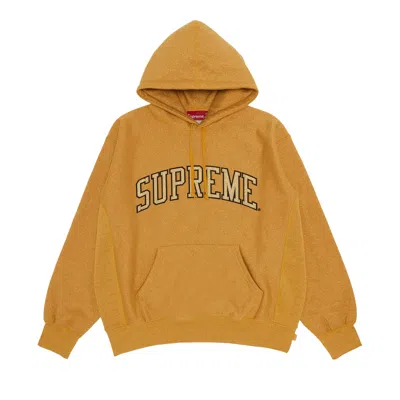 SUPREME SUPREME GLITTER ARC HOODED SWEATSHIRT 'GOLD'