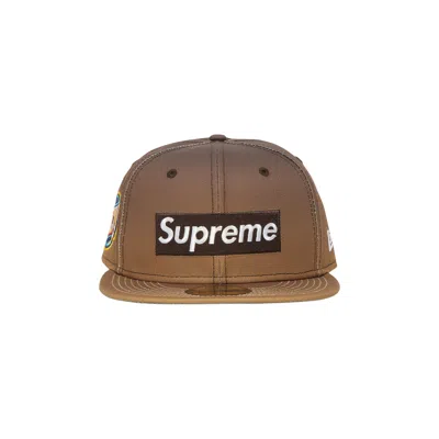 SUPREME SUPREME GRADIENT BOX LOGO NEW ERA 'BROWN'