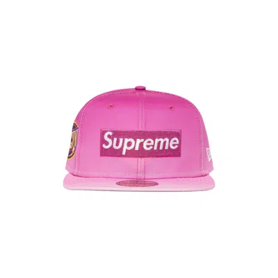 SUPREME SUPREME GRADIENT BOX LOGO NEW ERA 'PINK'