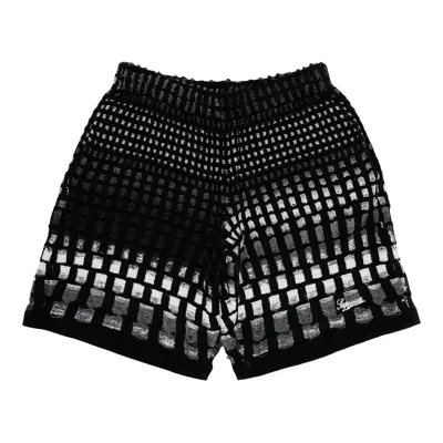 SUPREME SUPREME GRADIENT GRID KNIT SHORT 'BLACK'