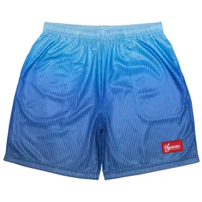 SUPREME SUPREME GRADIENT MESH STRIPE BAGGY SHORT 'ROYAL BLUE'