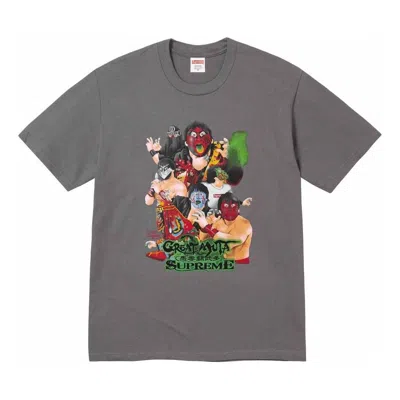 SUPREME Supreme Great Muta Charcoal T-Shirt 'Grey'