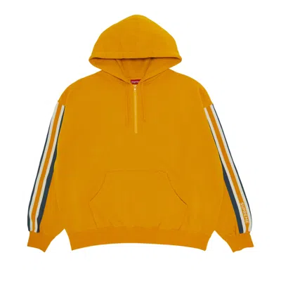 SUPREME SUPREME HALF ZIP HOODED SWEATSHIRT 'BRIGHT GOLD'