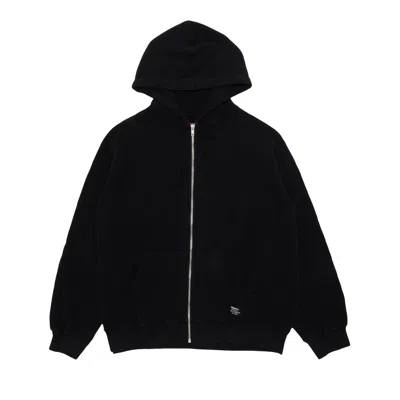 SUPREME SUPREME HOODED ZIP UP THERMAL 'BLACK'