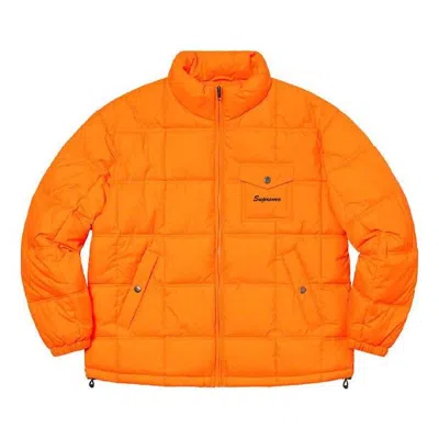 SUPREME Supreme Iggy Pop Puffy Jacket 'Orange Black'