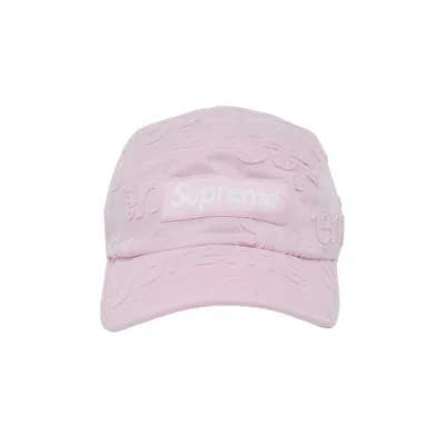 SUPREME SUPREME LASERED TWILL CAMP CAP 'PINK'