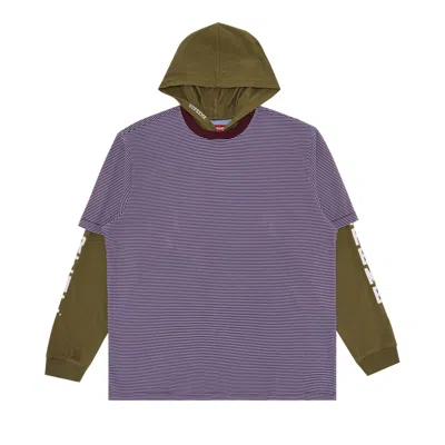 SUPREME SUPREME LAYERED HOODED LONG-SLEEVE TOP 'OLIVE'