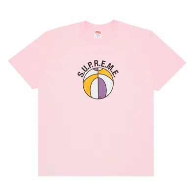 SUPREME SUPREME LEAGUE TEE 'LIGHT PINK'