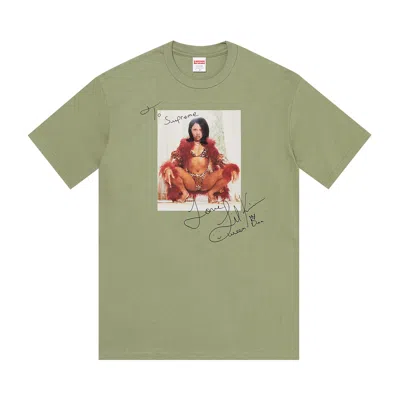 SUPREME SUPREME LIL KIM TEE 'LIGHT OLIVE'