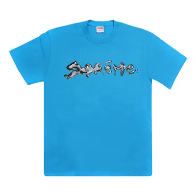 SUPREME SUPREME LIQUID TEE 'BRIGHT BLUE'
