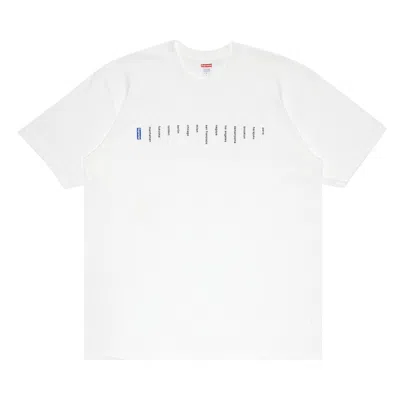 SUPREME SUPREME LOCATION TEE 'WHITE'