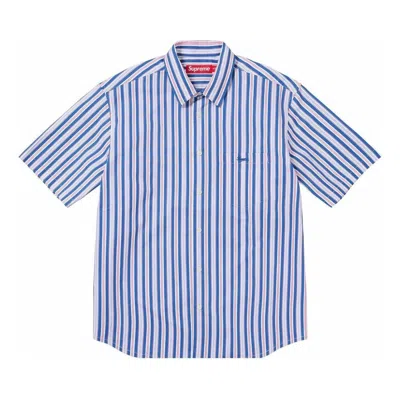 SUPREME Supreme Loose Fit Multi Stripe S/S Shirt 'Teal'