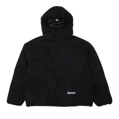 SUPREME SUPREME MADRAS REVERSIBLE WINDSTOPPER PUFFER JACKET 'BLACK'