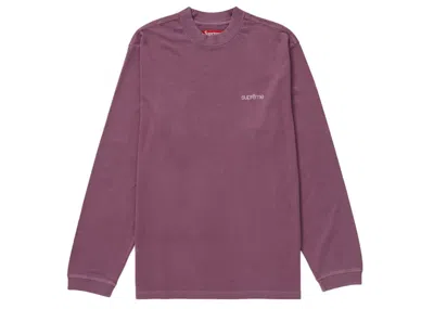 SUPREME MEN'S SUPREME MOCK NECK LONG SLEEVE TOP (FW23) IN DUSTY PLUM