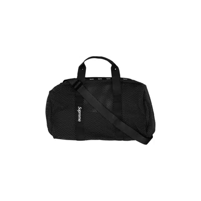 SUPREME SUPREME MESH DUFFLE BAG 'BLACK'