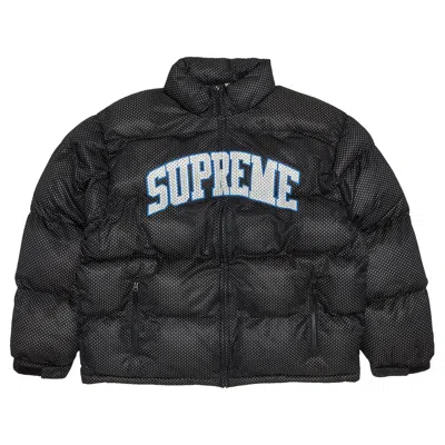 SUPREME SUPREME MESH JERSEY PUFFER JACKET 'BLACK'
