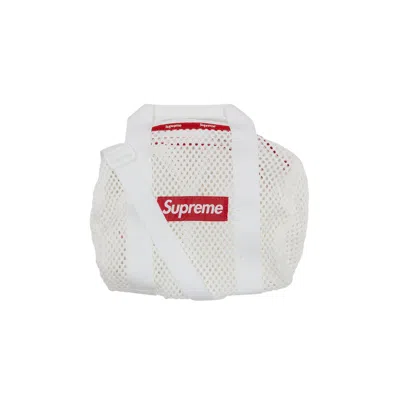 SUPREME SUPREME MESH MINI DUFFLE BAG 'WHITE'
