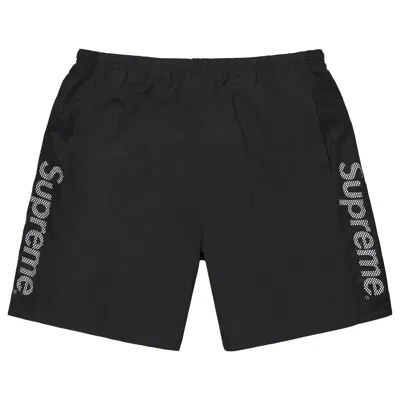 SUPREME SUPREME MESH PANEL WATER SHORT 'BLACK'