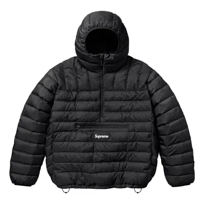 SUPREME Supreme Micro Down Half Zip Hooded Pullover 'Black White'