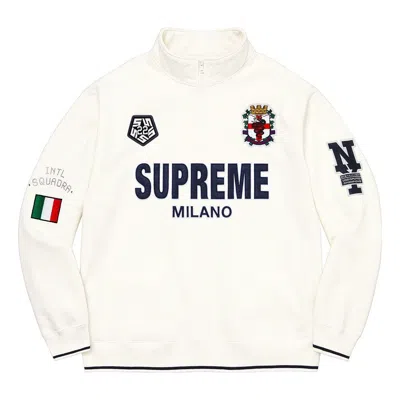 SUPREME Supreme Milano Half Zip Pullover 'White Navy'