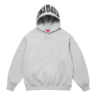 SUPREME Supreme Mirrored Logo Hooded Sweatshirt 'Grey'