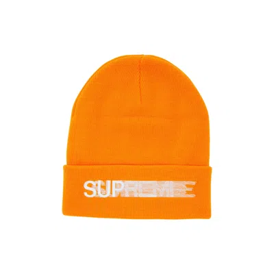 SUPREME SUPREME MOTION LOGO BEANIE 'ORANGE'
