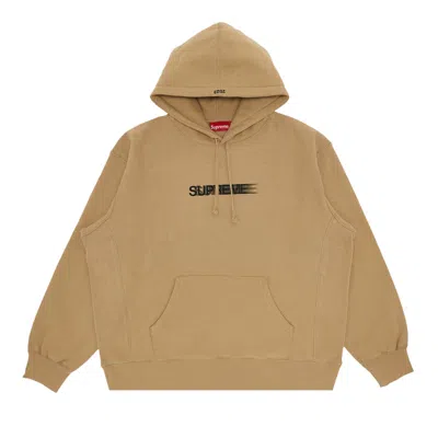 SUPREME SUPREME MOTION LOGO HOODED SWEATSHIRT 'DARK TAN'