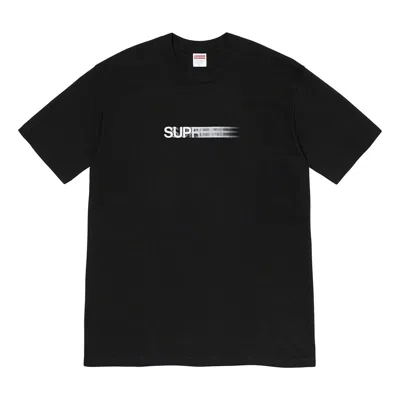SUPREME Supreme Motion Logo T-Shirt 'Black White'