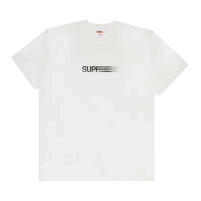 SUPREME SUPREME MOTION LOGO TEE 'WHITE'
