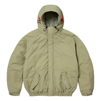 SUPREME Supreme Needlepoint Hooded Jacket 'Olive Green'